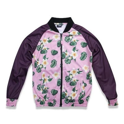 Jaqueta New Era Track Sport Girls Floral - Feminina - Foto 1