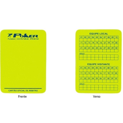 Kit de Cartões para Juiz de Futsal Poker - Foto 3