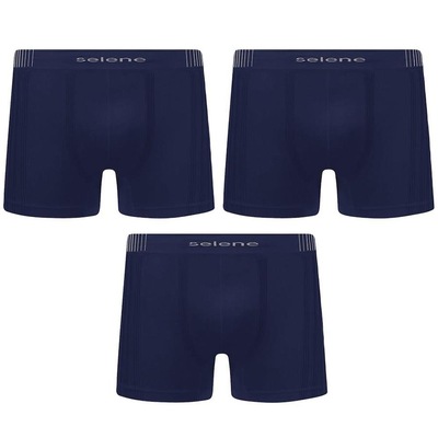 Cueca Boxer Selene sem Costura - Adulto - 3 Unidades - Foto 1