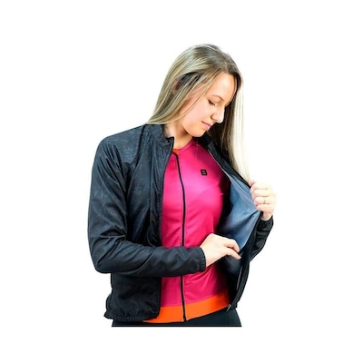 Jaqueta Ciclismo Corta Vento Furbo Aspen Script - Feminino - Foto 4