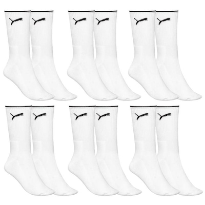 Kit Meias Puma Esportiva Cano Longo - 6 pares - Masculina - Foto 1