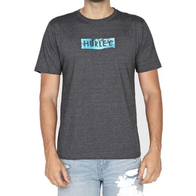 Camiseta Hurley Silk Box Smoke - Masculina - Foto 1