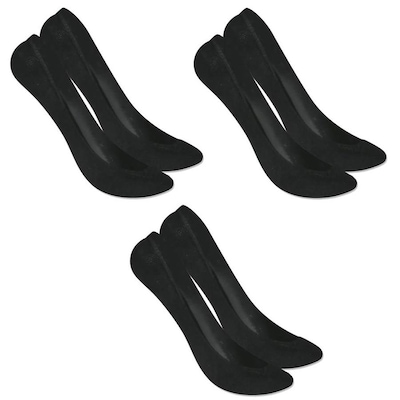 Kit Meias Sapatilha Selene Super Invisível com 3 Pares - 34 a 38 - Feminina - Foto 1
