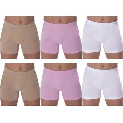 Kit Calcinhas Boxer Selene Sem Costura - 6 Unidades - Infantil - Foto 1