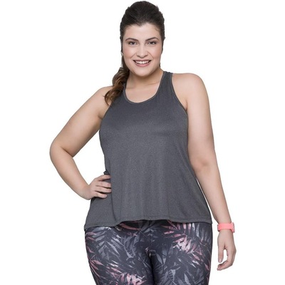 Camiseta Regata Selene Fitness Plus Size - Feminina - Foto 1