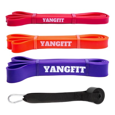 Kit Super Band com Âncora de Porta Yangfit - 3 Intensidades - Foto 1
