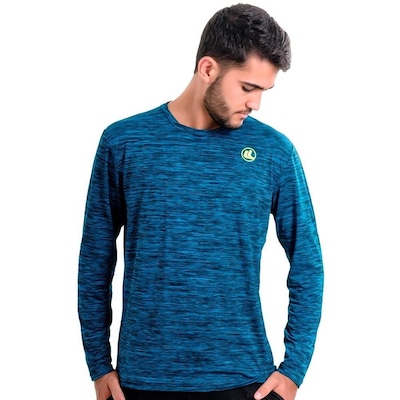 Camisa Manga Longa Esporte Legal Rajada Plank UV45 - Masculina - Foto 4