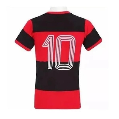Camisa do Flamengo Braziline Retro Zico Lib 81 - Masculina - Foto 2
