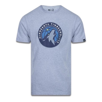Camiseta New Era Plus Size Regular Manga Curta Minnesota Timberwolves Logo - Masculino - Foto 1