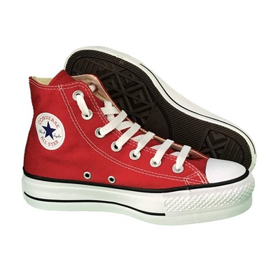 Tênis Cano Alto Converse All Star Chuck Taylor Cap Lift Plataforma - Feminino - Foto 3