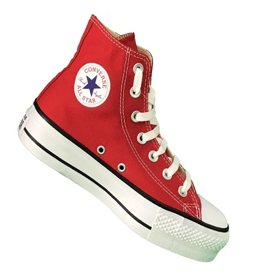 Tênis Cano Alto Converse All Star Chuck Taylor Cap Lift Plataforma - Feminino - Foto 5