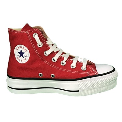 Tênis Cano Alto Converse All Star Chuck Taylor Cap Lift Plataforma - Feminino - Foto 1