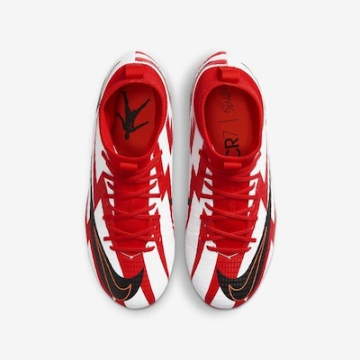 Chuteira de Campo Nike Mercurial Superfly 8 Academy CR7 - Infantil - Foto 4