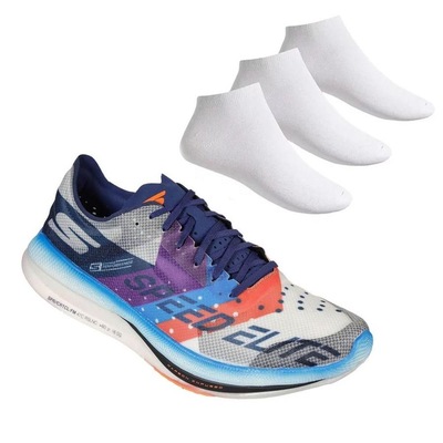 Kit Tênis Skechers Go Run Speed Elite Masculino + 3 Pares de Meias - Foto 1