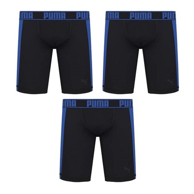 Kit 3 Cuecas Long Boxer Puma Active Style - Masculina - Foto 1