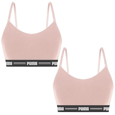 Kit Tops Fitness Puma Modal Stretch - 2 unidades - Feminino - Foto 1