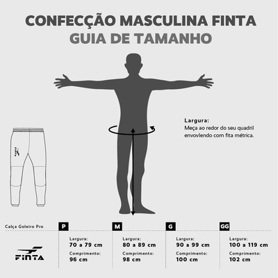 Calça de Goleiro Profissional Zenit Acolchoada Finta - Foto 5