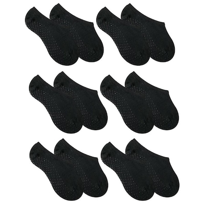 Meia Selene Sapatilha Pilates Antiderrapante - Masculina - 6 Pares - Foto 1