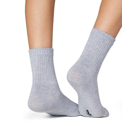 Meia Cano Longo Lupo - 3 Pares - Infantil - Foto 4
