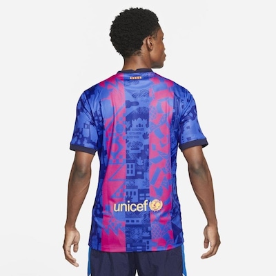 Camisa Barcelona Iii 21/22 Nike Stadium - Masculina - Foto 2