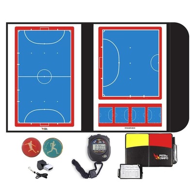 Prancheta Futsal + Moeda Toss + Apito + Cronômetro + Cartões - Foto 1