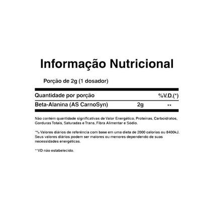 Pré Treino Vasodilatador NBF Nutrition Beta Alanina Pura - 200g - Foto 2