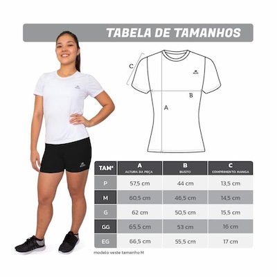 Kit 3 Camisetas Muvin Color Dry Workout Ss - Feminino - Foto 1