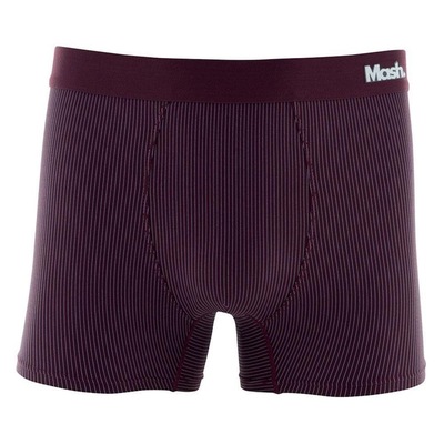 Cueca Boxer Mash Risca de Giz Microfibra Elástico - Masculina - Foto 1