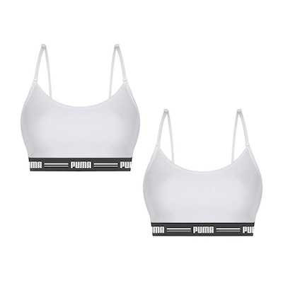 Kit Tops Fitness Puma Modal Stretch - 2 unidades - Feminino - Foto 1