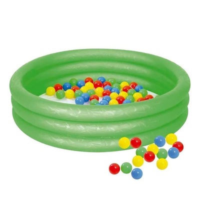 Banheira Inflável Mor com Bolinhas - Infantil - 130 Litros - Foto 1