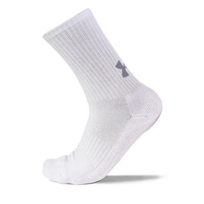Kit Meias Under Armour Core Cotton Crew - 3 pares - Adulto - Foto 2