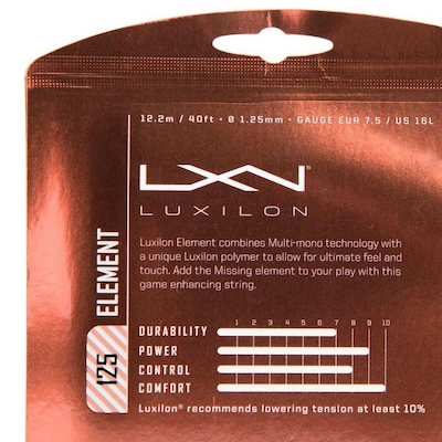 Corda Luxilon Element 16L 1.25Mm - Set Individual - Foto 5