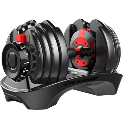 Halter Dumbbell Smart Gold Sports Multinível Ajustável até 24 Kg - Foto 1