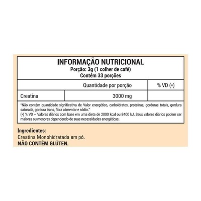 Creatina Monohidratada Generic Labs - 100g - Foto 2