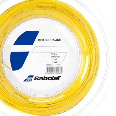 Corda Babolat RPM Hurricane 17L 1.25mm Amarela - Rolo com 200 metros - Foto 3