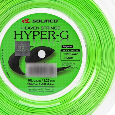 Corda Solinco Hyper G 16L 1.25mm - Rolo com 200 Metros - Foto 1