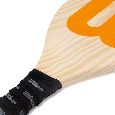 Kit Frescobol Wilson Logo Pinus - 2 Raquetes e 1 Bola - Foto 2