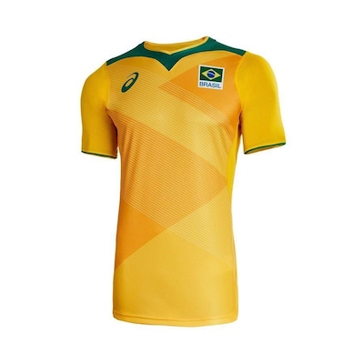 Camisa Asics Oficial da Seleção Brasileira de Vôlei - Masculina - Foto 5
