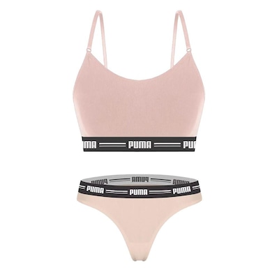 Kit Puma Top Modal Stretch + Calcinha Fio Dental - Feminino - Foto 1