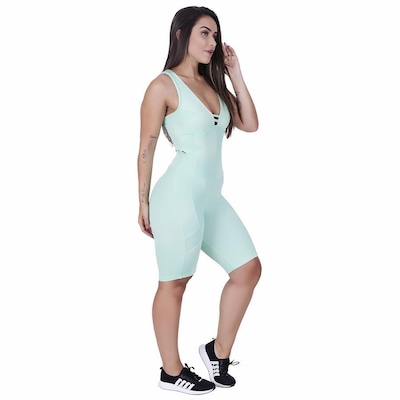 Macaquinho Orbis Fitness Empina Bumbum Poliamida Relevo Bojo - Feminina - Foto 3