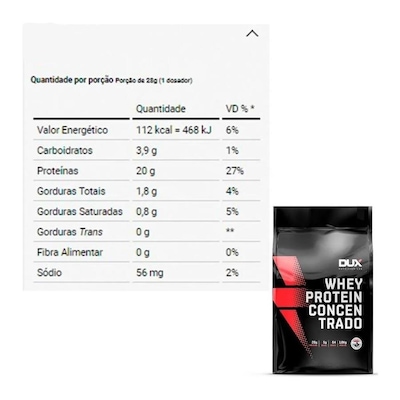 Whey Protein Concentrado Dux Nutrition - Cookies - 1,8 Kg - Foto 2