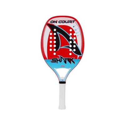 Raquete Beach Tennis Shark On Court 2022 Carbono Fibra + Capa - Foto 1