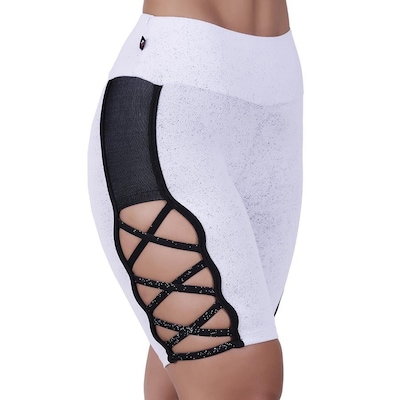 Conjunto Orbis Fitness com Bermuda Tiras Degrade + Top Bojo Decotado - Feminino - Foto 4