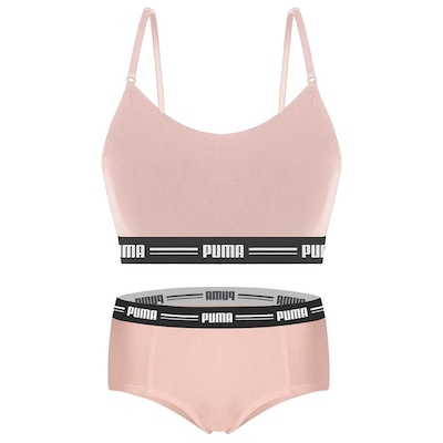 Kit Puma 3 Tops Modal Stretch + 3 Calcinhas Mini Boxer - Feminino - Foto 4