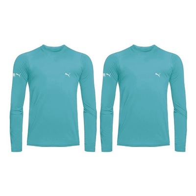 Kit Camisas Térmicas Puma Manga Longa UV50+ - Infantil - 2 unidades - Foto 1