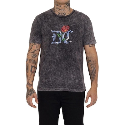 Camiseta DC Shoes Chrome Rose - Masculina - Foto 1