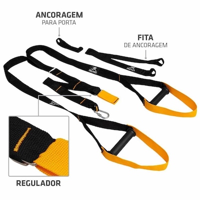 Fita de Suspensão FTS-400 Muvin - Faixa de Resistência - Fita de Treinamento Suspenso - Foto 2