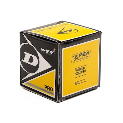 Bola de Squash Dunlop Rev Pro 2 - Ponto Amarelo - Foto 2