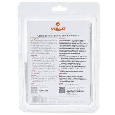 Corda de Pular Vollo de PVC com Rolamento 275 x 0,6cm - Foto 4