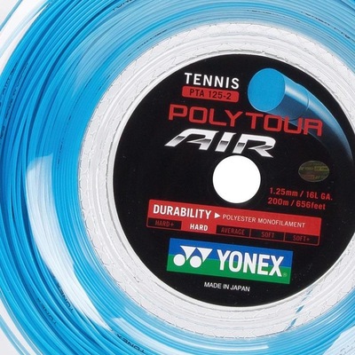 Corda Yonex Poly Tour Air Rolo com 200 metros - 16l 1.25mm - Foto 2